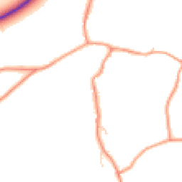 Daytime road noise heatmap for RH3 7DL
