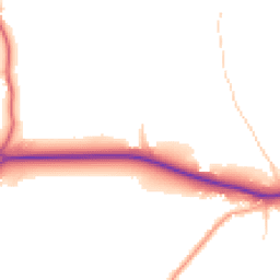 Daytime road noise heatmap for RH3 7EE