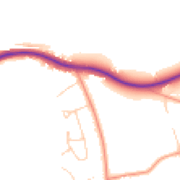 Daytime road noise heatmap for RH3 7EJ