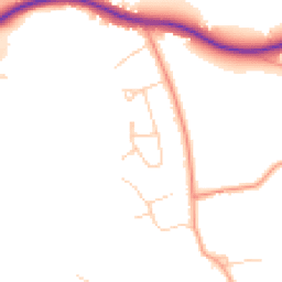 Daytime road noise heatmap for RH3 7EP
