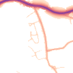 Daytime road noise heatmap for RH3 7EW