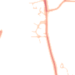 Daytime road noise heatmap for RH3 7JA