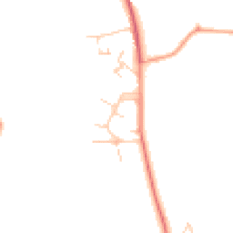 Daytime road noise heatmap for RH3 7JD