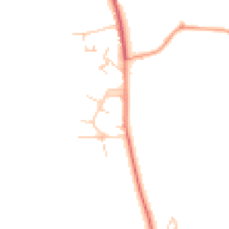 Daytime road noise heatmap for RH3 7JE