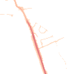 Daytime road noise heatmap for RH3 7JL