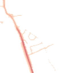 Daytime road noise heatmap for RH3 7LA