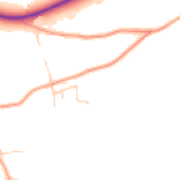 Daytime road noise heatmap for RH3 7LY