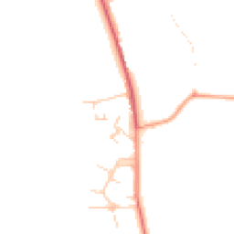 Daytime road noise heatmap for RH3 7NL
