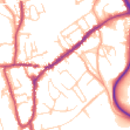 Daytime road noise heatmap for RH4 1AB