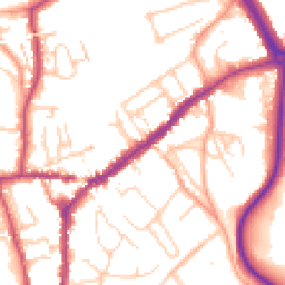 Daytime road noise heatmap for RH4 1AD