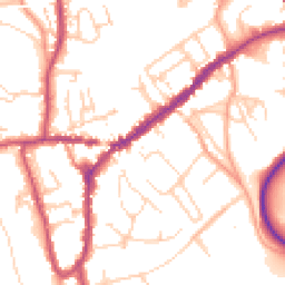 Daytime road noise heatmap for RH4 1AE