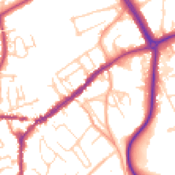 Daytime road noise heatmap for RH4 1AS