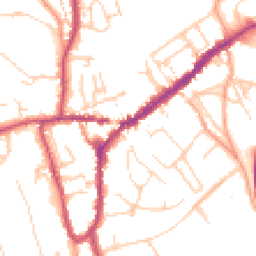 Daytime road noise heatmap for RH4 1AT