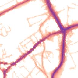 Daytime road noise heatmap for RH4 1AU