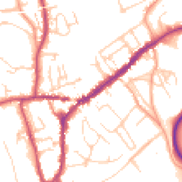 Daytime road noise heatmap for RH4 1AW