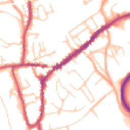 Daytime road noise heatmap for RH4 1AY