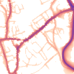 Daytime road noise heatmap for RH4 1BD