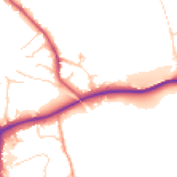 Daytime road noise heatmap for RH4 1BF