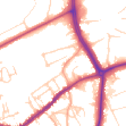 Daytime road noise heatmap for RH4 1BJ