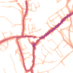 Daytime road noise heatmap for RH4 1BS