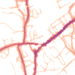 Daytime road noise heatmap for RH4 1BT