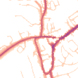 Daytime road noise heatmap for RH4 1DB