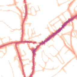 Daytime road noise heatmap for RH4 1DN