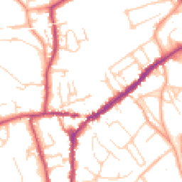 Daytime road noise heatmap for RH4 1DT