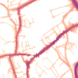 Daytime road noise heatmap for RH4 1DU
