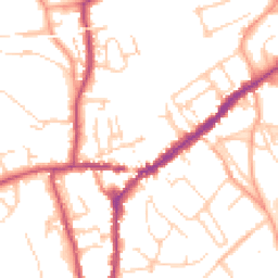 Daytime road noise heatmap for RH4 1DW