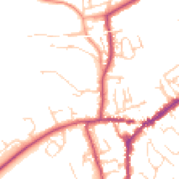 Daytime road noise heatmap for RH4 1EA