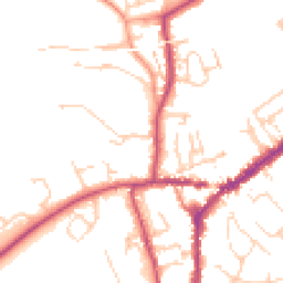 Daytime road noise heatmap for RH4 1EG