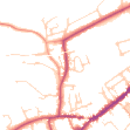 Daytime road noise heatmap for RH4 1EZ