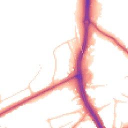Daytime road noise heatmap for RH4 1GF