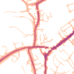 Daytime road noise heatmap for RH4 1HH