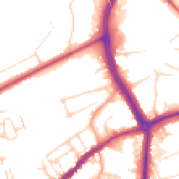Daytime road noise heatmap for RH4 1JH