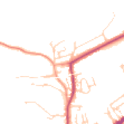 Daytime road noise heatmap for RH4 1NB