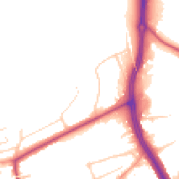 Daytime road noise heatmap for RH4 1NQ