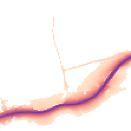 Daytime road noise heatmap for RH4 1NS