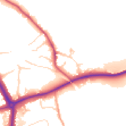 Daytime road noise heatmap for RH4 1PE