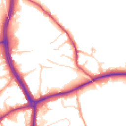 Daytime road noise heatmap for RH4 1PP