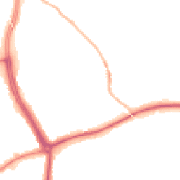 Night-time road noise heatmap for RH4 1PP