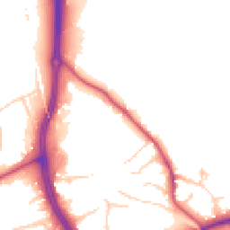 Daytime road noise heatmap for RH4 1PQ