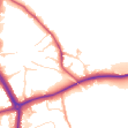 Daytime road noise heatmap for RH4 1PT