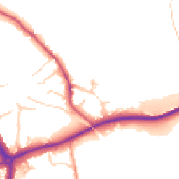 Daytime road noise heatmap for RH4 1PW