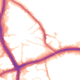 Daytime road noise heatmap for RH4 1PX