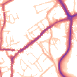 Daytime road noise heatmap for RH4 1QR