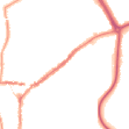 Night-time road noise heatmap for RH4 1QR