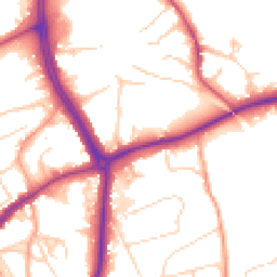 Daytime road noise heatmap for RH4 1QY