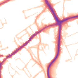 Daytime road noise heatmap for RH4 2BG